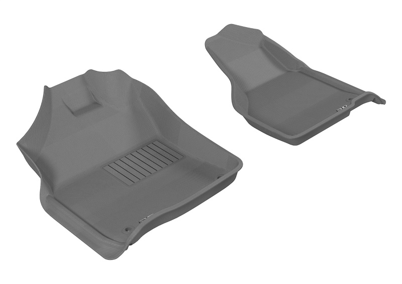 Dodge Ram 1500 Floor Mats - Front - 3D MAXpider - Kagu - Gray - `12-`20